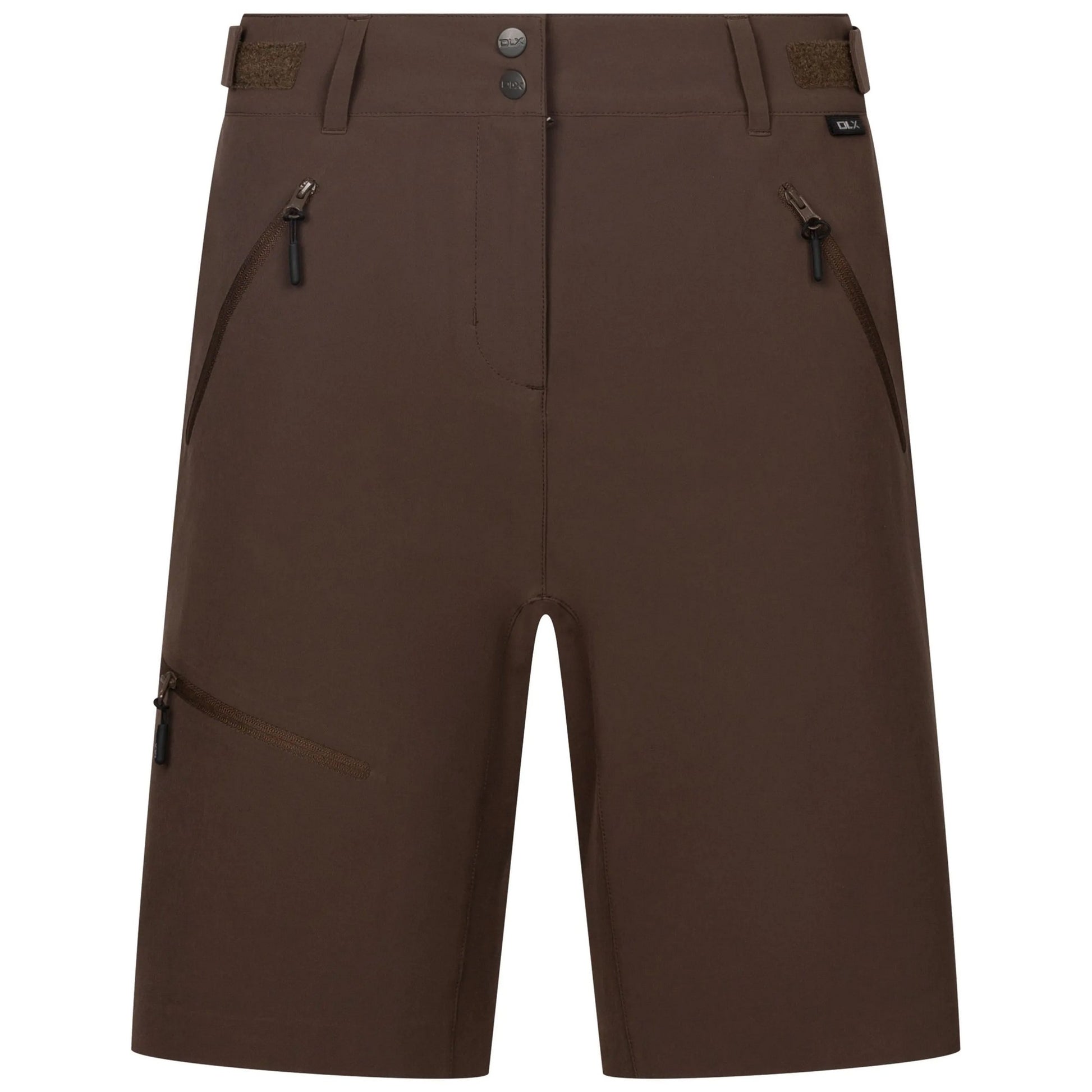 Peat - Front - Trespass Womens-Ladies Jocelyn DLX Cargo Shorts