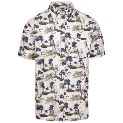 Off White - Front - Trespass Mens Frantom Woven Casual Shirt