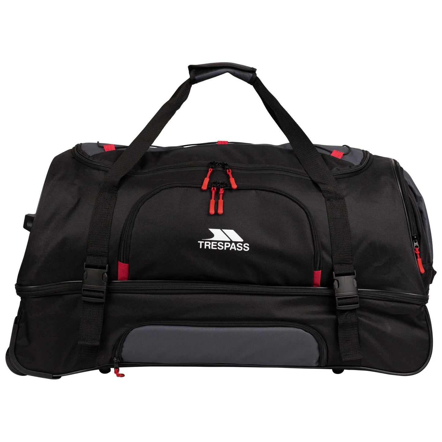Black - Front - Trespass Fero 100L Wheeled Duffel Bag
