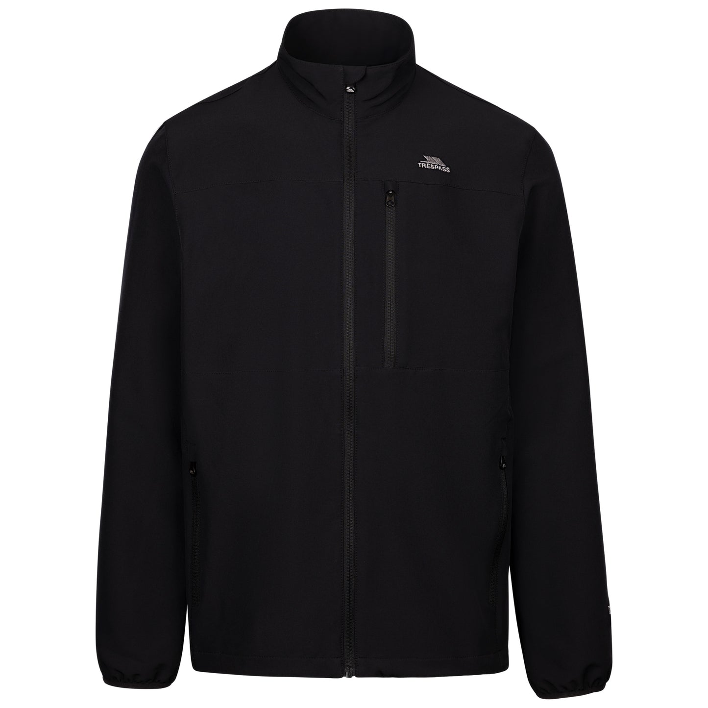 Black - Front - Trespass Mens Filmford Packaway Waterproof Jacket