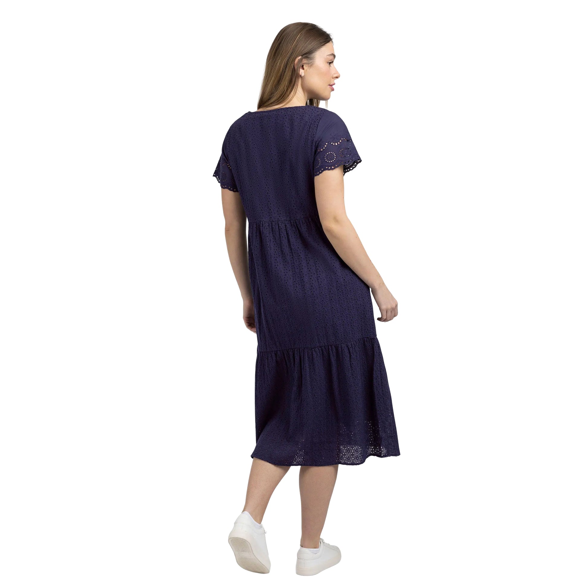 Navy - Lifestyle - Trespass Womens-Ladies Eileen Casual Midi Dress