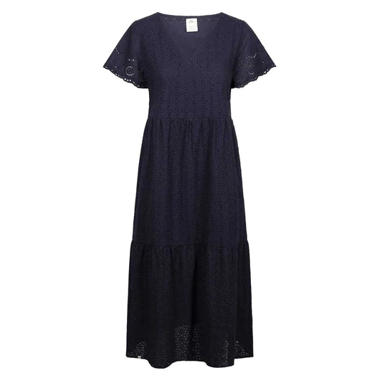 Navy - Front - Trespass Womens-Ladies Eileen Casual Midi Dress