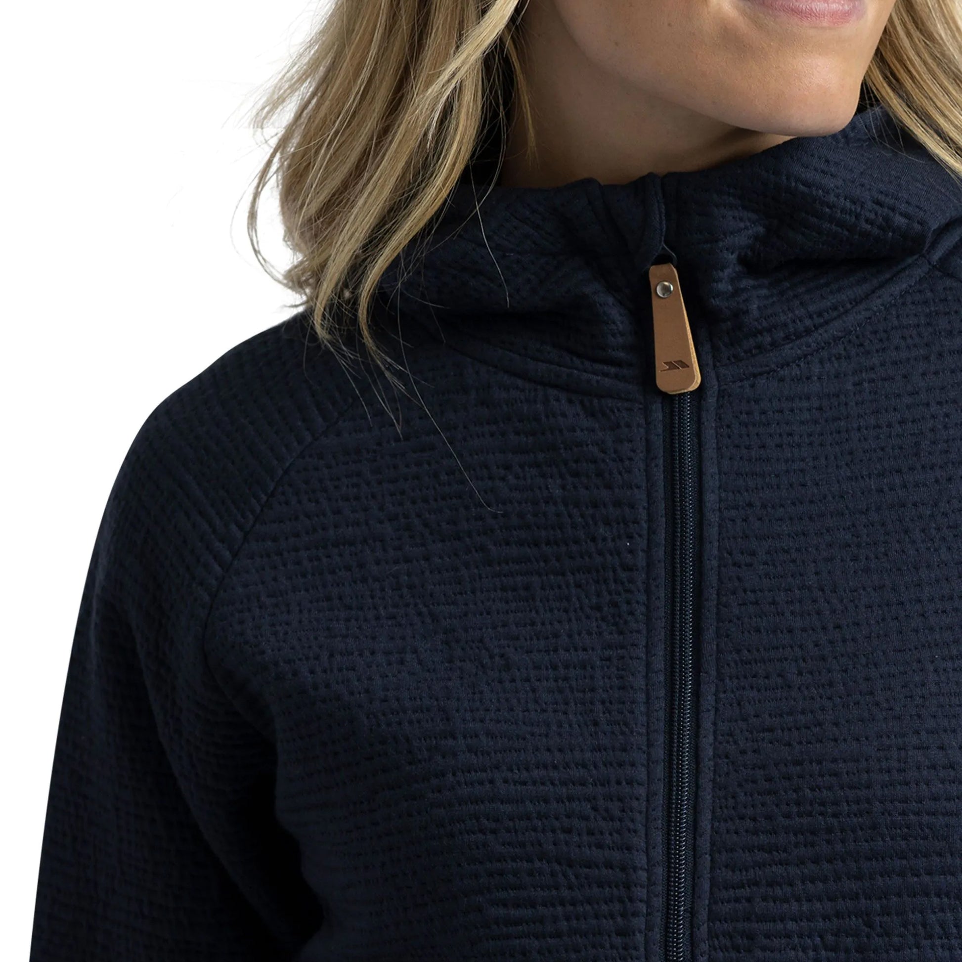Navy - Pack Shot - Trespass Womens-Ladies Lillie Full Zip Hoodie