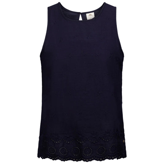 Navy - Front - Trespass Womens-Ladies Zadie Sleeveless Casual Top