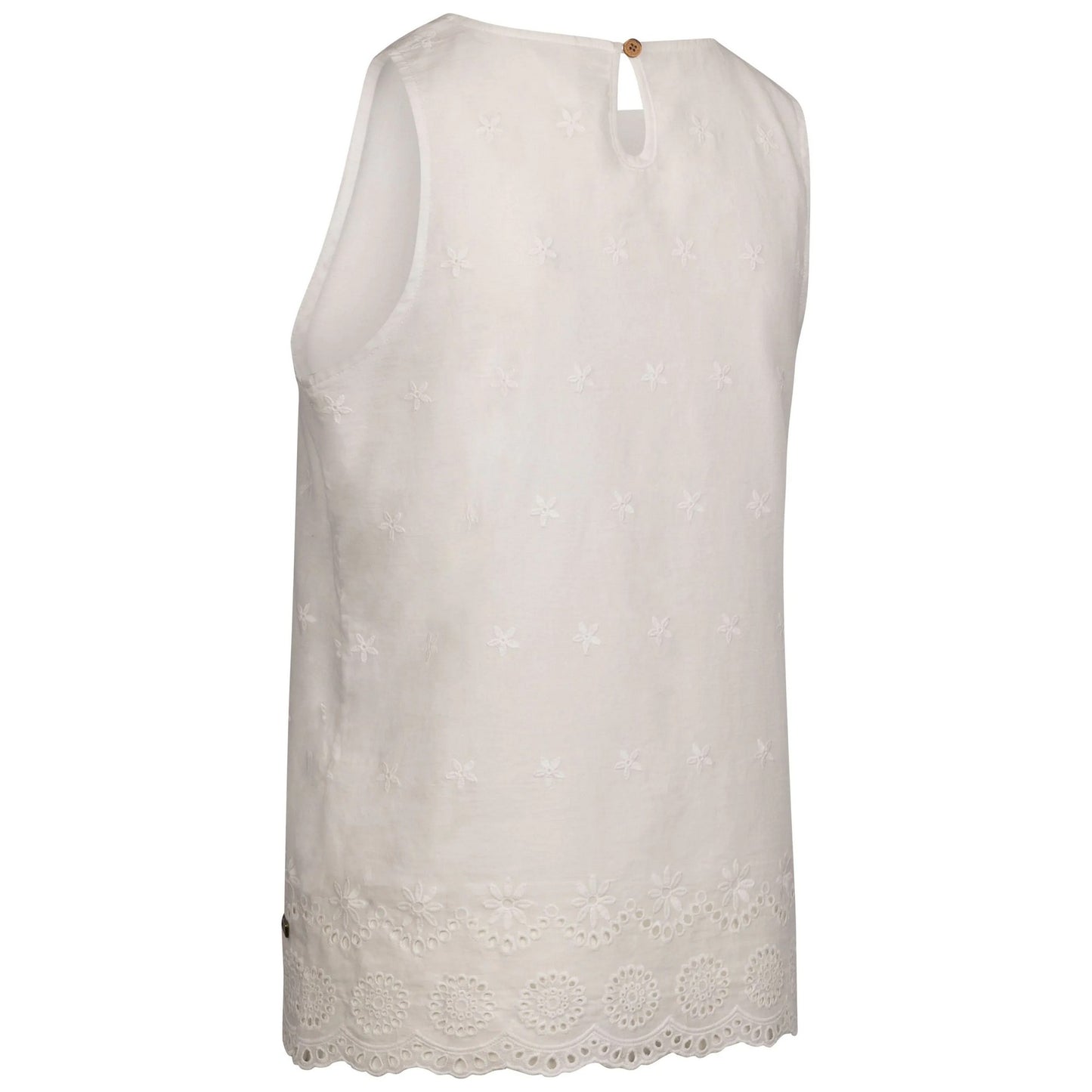White - Back - Trespass Womens-Ladies Zadie Sleeveless Casual Top