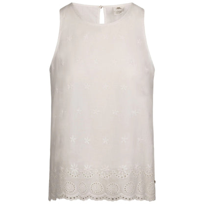 White - Front - Trespass Womens-Ladies Zadie Sleeveless Casual Top