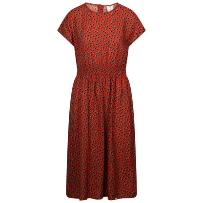 Burnt Sienna - Front - Trespass Womens-Ladies Susanne Casual Midi Dress