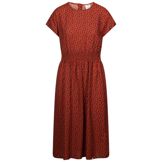 Burnt Sienna - Front - Trespass Womens-Ladies Susanne Casual Midi Dress