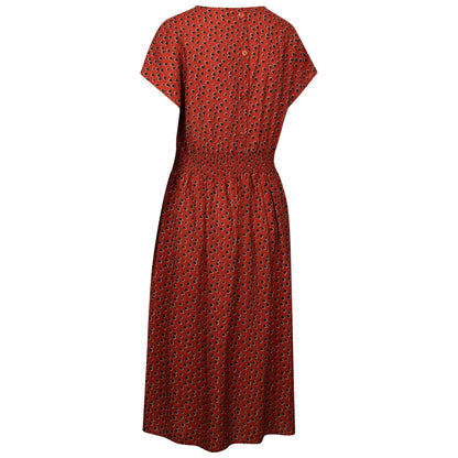 Burnt Sienna - Back - Trespass Womens-Ladies Susanne Casual Midi Dress