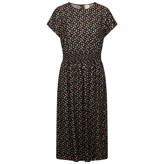 Black - Front - Trespass Womens-Ladies Susanne Casual Midi Dress
