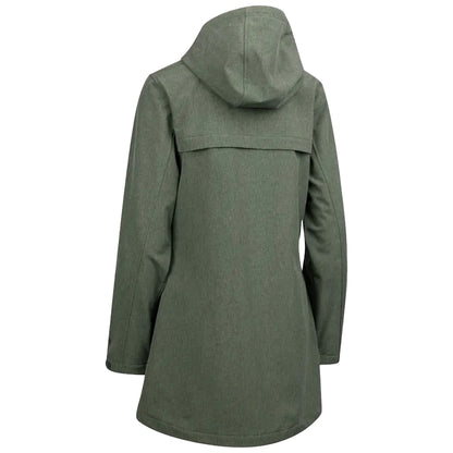 Green Willow Marl - Back - Trespass Womens-Ladies Aylmer Soft Shell Jacket