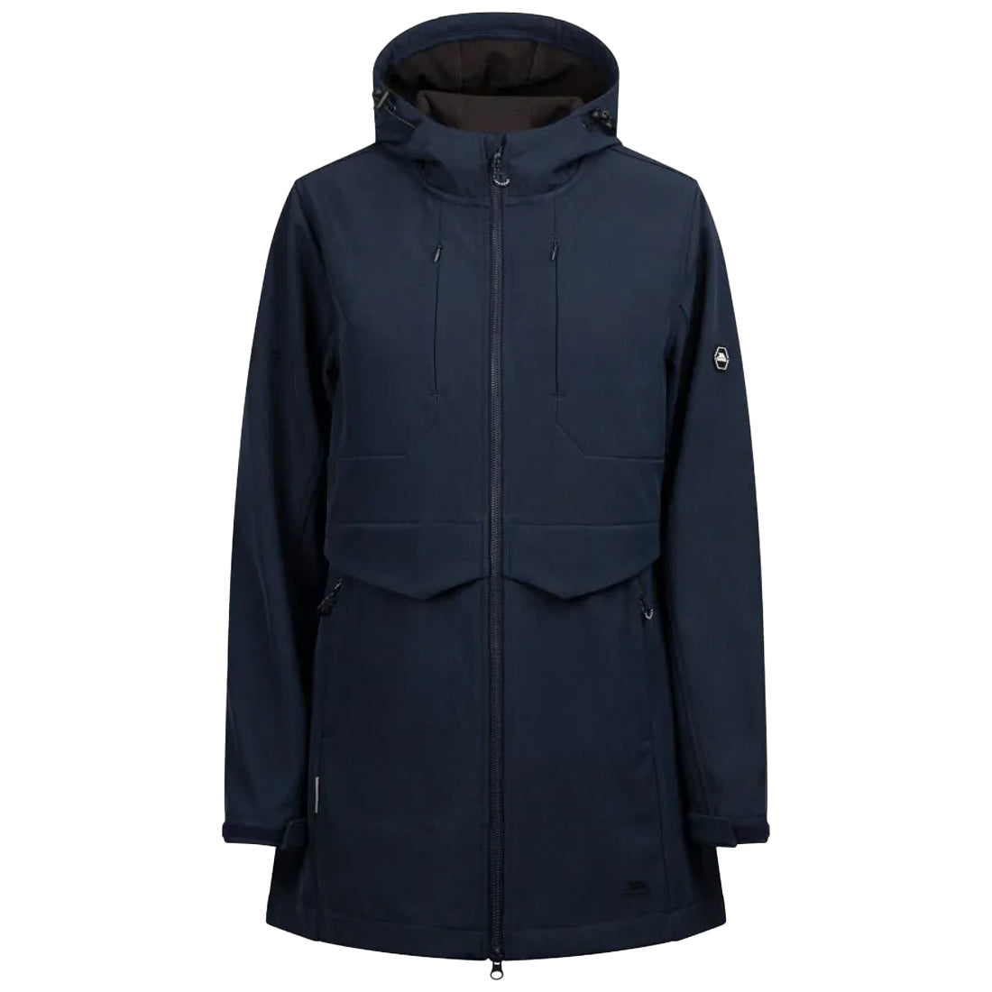 Navy Marl - Front - Trespass Womens-Ladies Aylmer Soft Shell Jacket