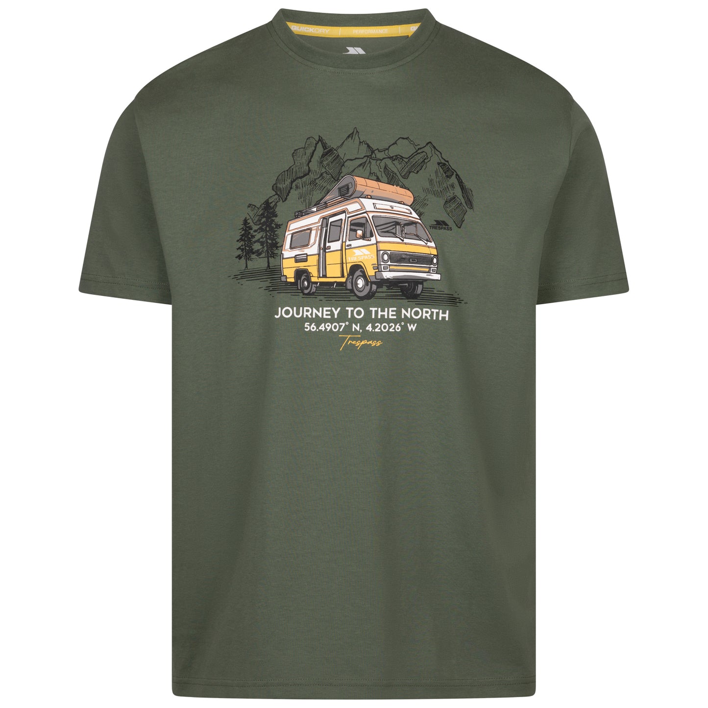 Green Willow - Front - Trespass Mens Tokso T-Shirt