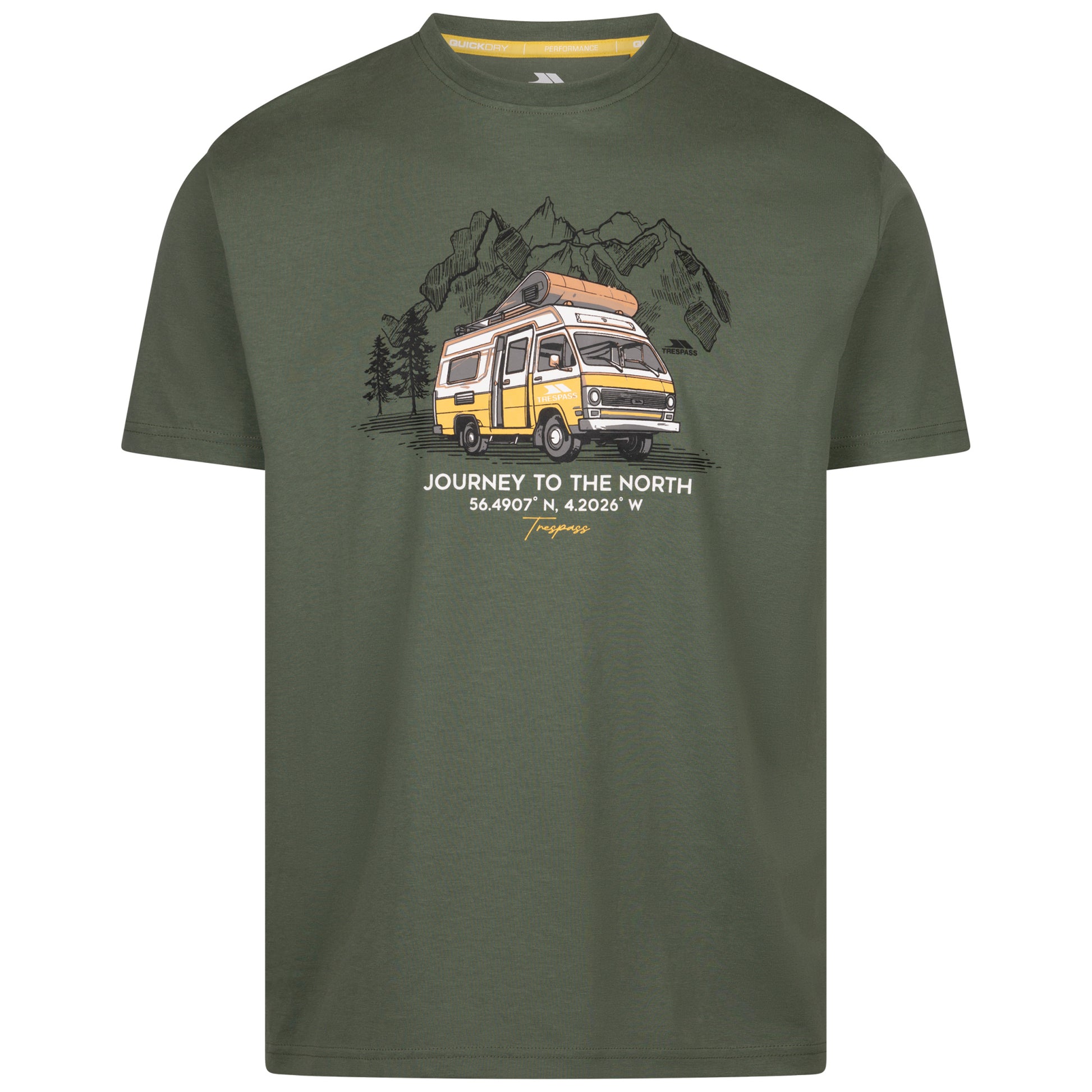 Green Willow - Front - Trespass Mens Tokso T-Shirt