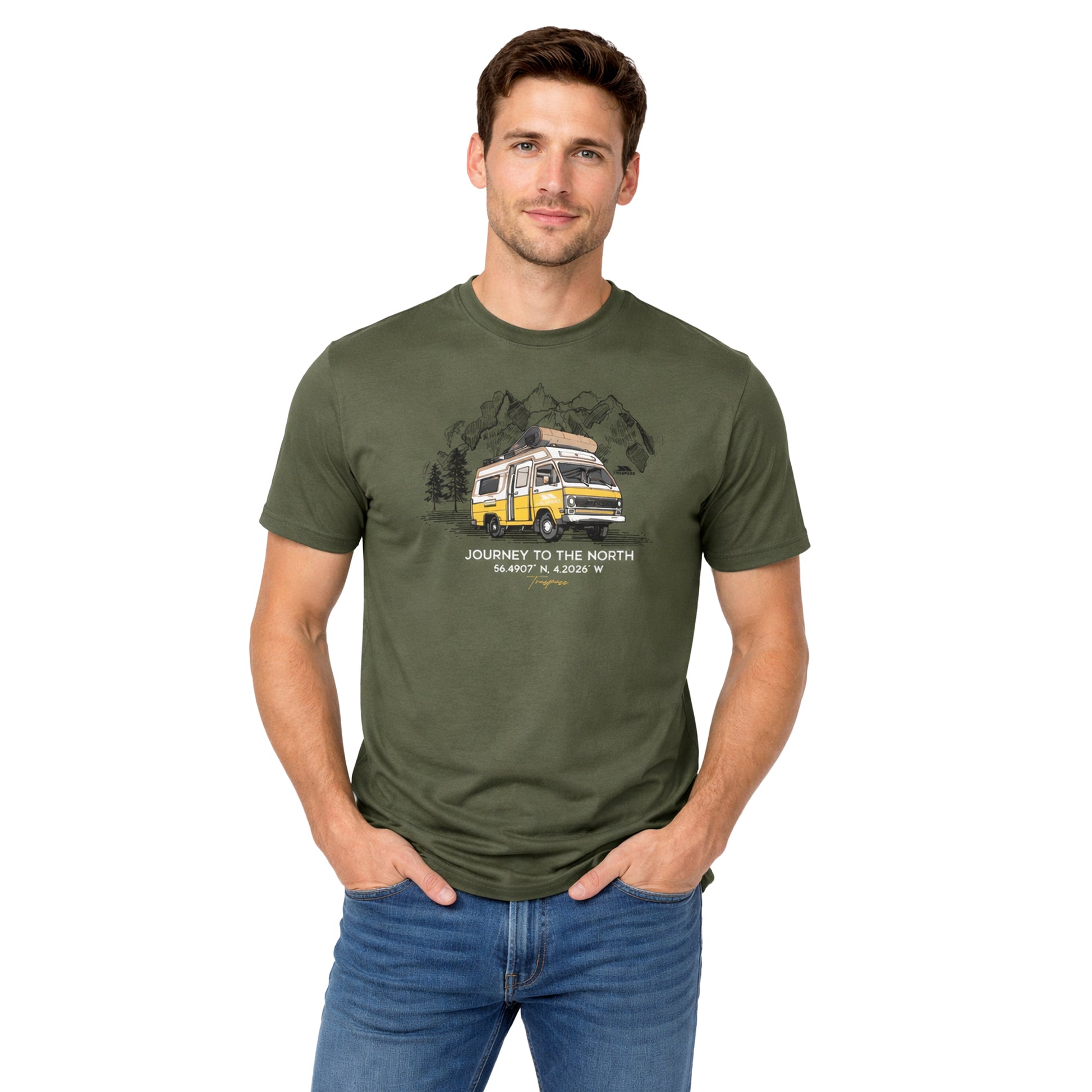 Green Willow - Side - Trespass Mens Tokso T-Shirt