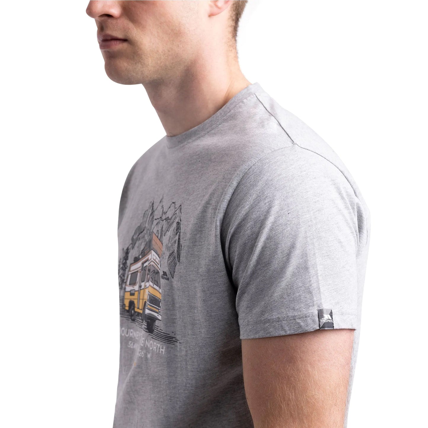 Grey Marl - Pack Shot - Trespass Mens Tokso T-Shirt