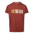 Burnt Sienna Marl - Front - Trespass Mens Kooten T-Shirt