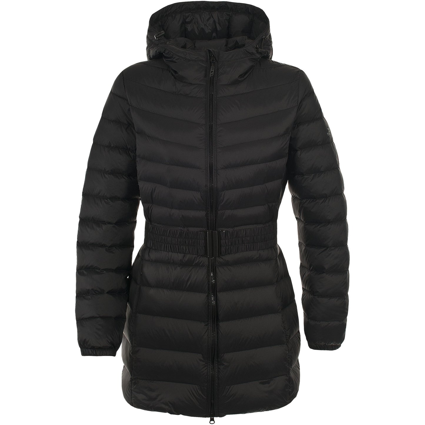 Black - Front - Trespass Womens-Ladies Snowglobe Down Jacket