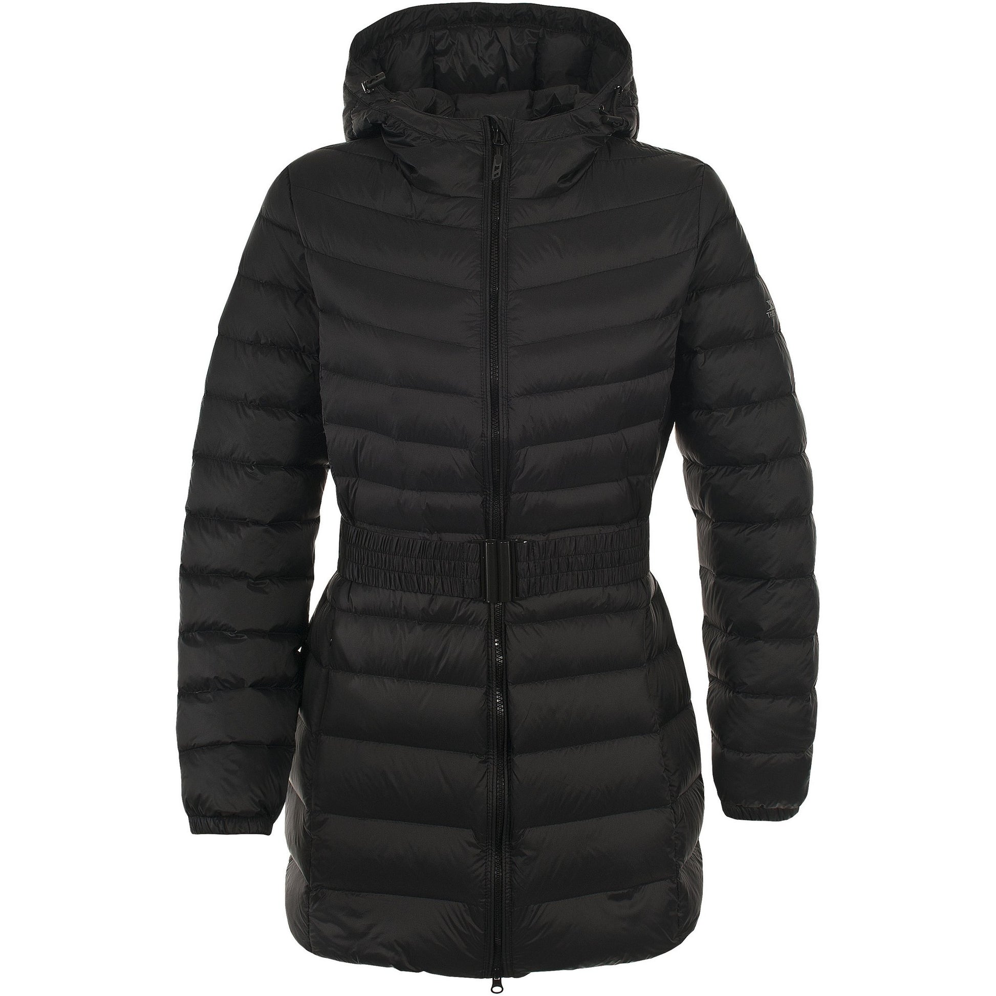 Black - Front - Trespass Womens-Ladies Snowglobe Down Jacket