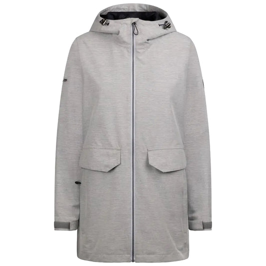Platinum Marl - Front - Trespass Womens-Ladies Crystals Waterproof Jacket