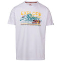 White - Front - Trespass Mens Thelon Printed Casual T-Shirt