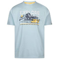 Seafoam Marl - Front - Trespass Mens Thelon Printed Casual T-Shirt