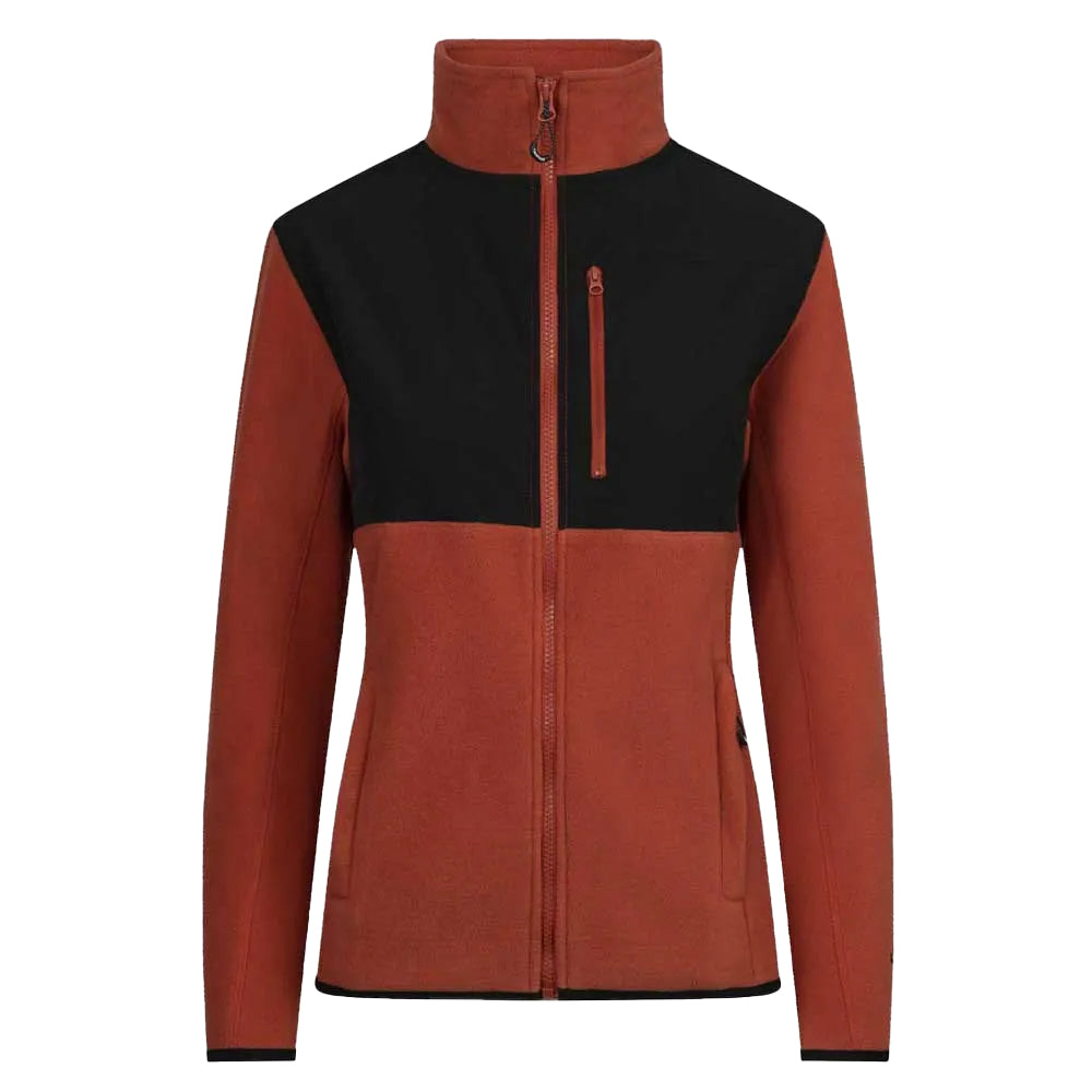 Burnt Sienna - Front - Trespass Womens-Ladies Arcade AT100 Contrast Fleece Jacket