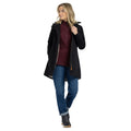 Black - Side - Trespass Womens-Ladies Risha TP50 Fleece Lined Waterproof Jacket