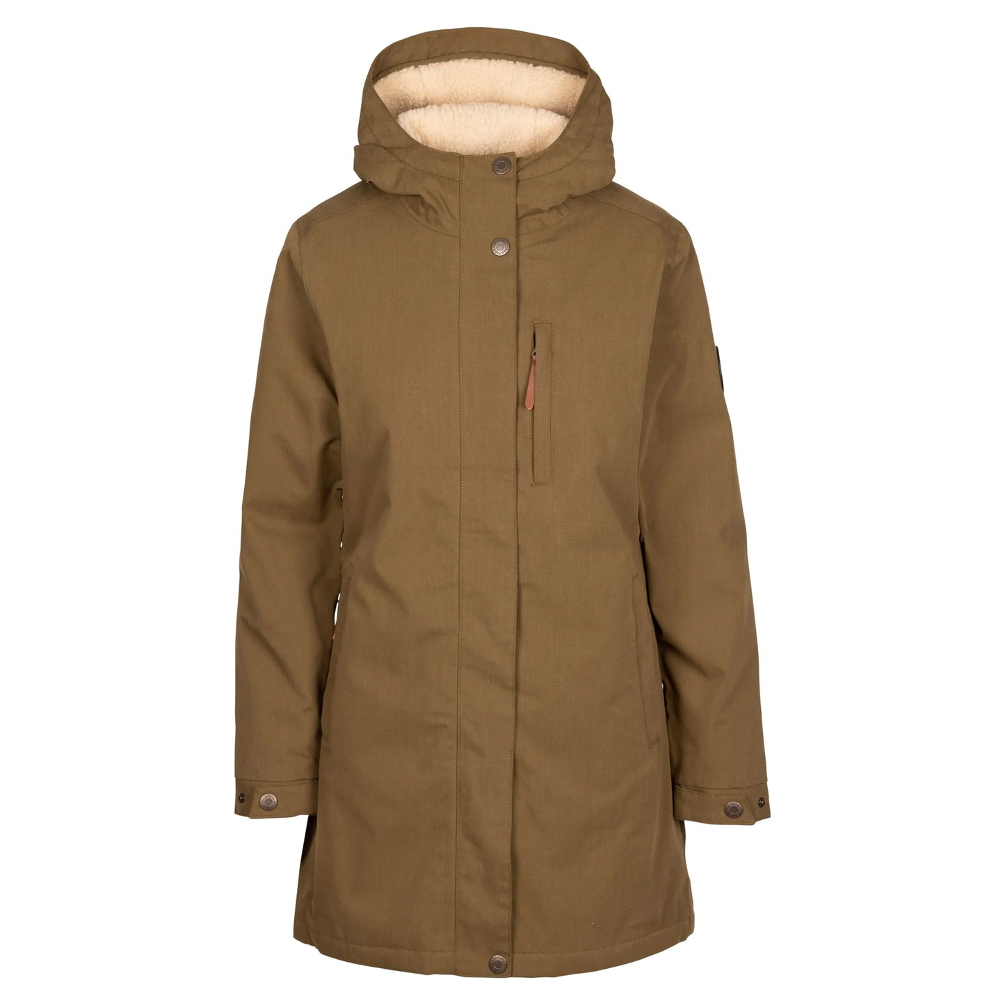 Dark Olive - Front - Trespass Womens-Ladies Risha TP50 Fleece Lined Waterproof Jacket