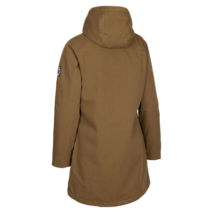 Dark Olive - Back - Trespass Womens-Ladies Risha TP50 Fleece Lined Waterproof Jacket