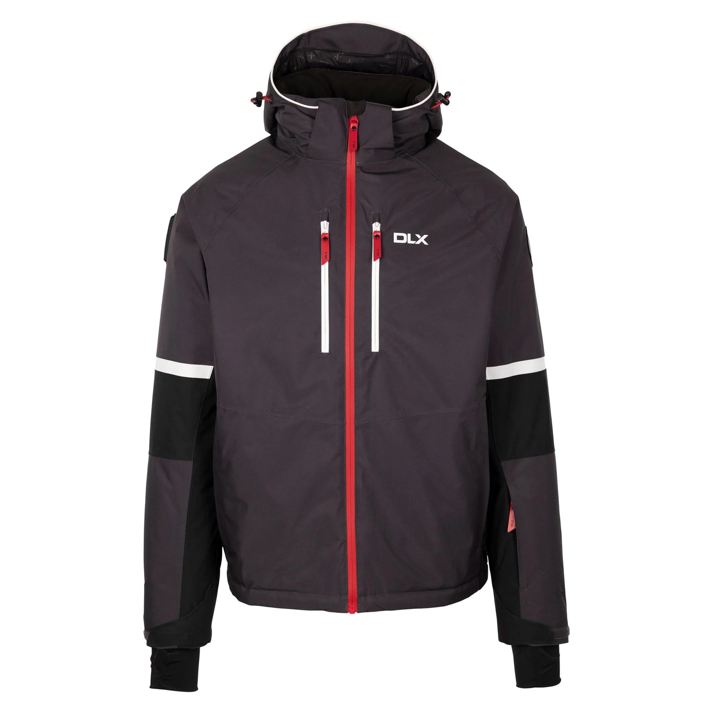 Dark Grey - Front - Trespass Mens Mackle DLX Ski Jacket