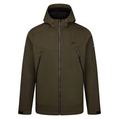 Dark Vine - Front - Trespass Mens Hubbard Soft Shell Jacket