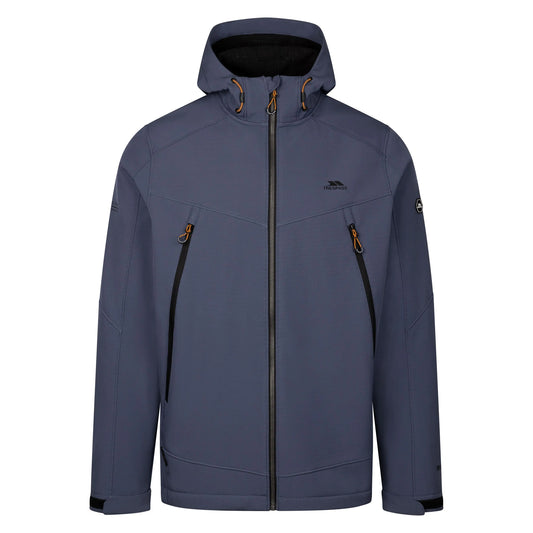Blue Tone - Front - Trespass Mens Hubbard Soft Shell Jacket