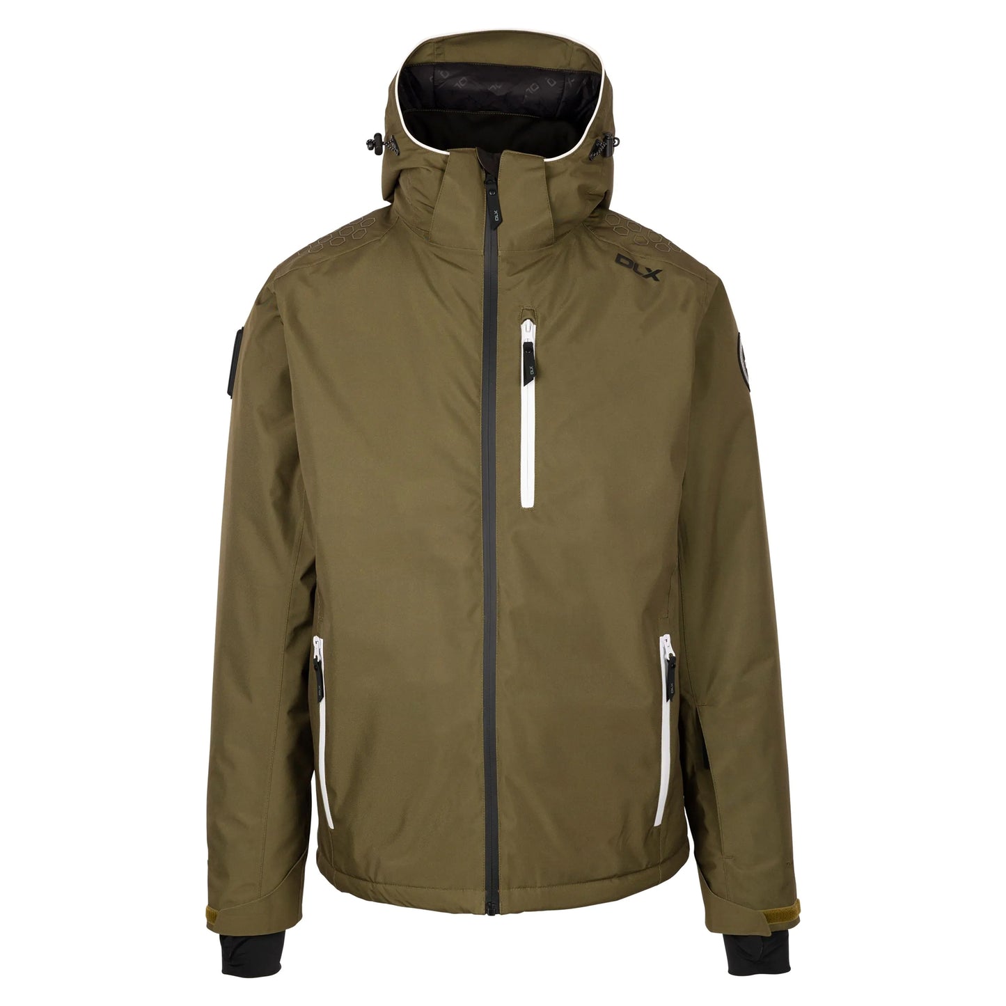 Dark Olive - Front - Trespass Mens Graham DLX Ski Jacket