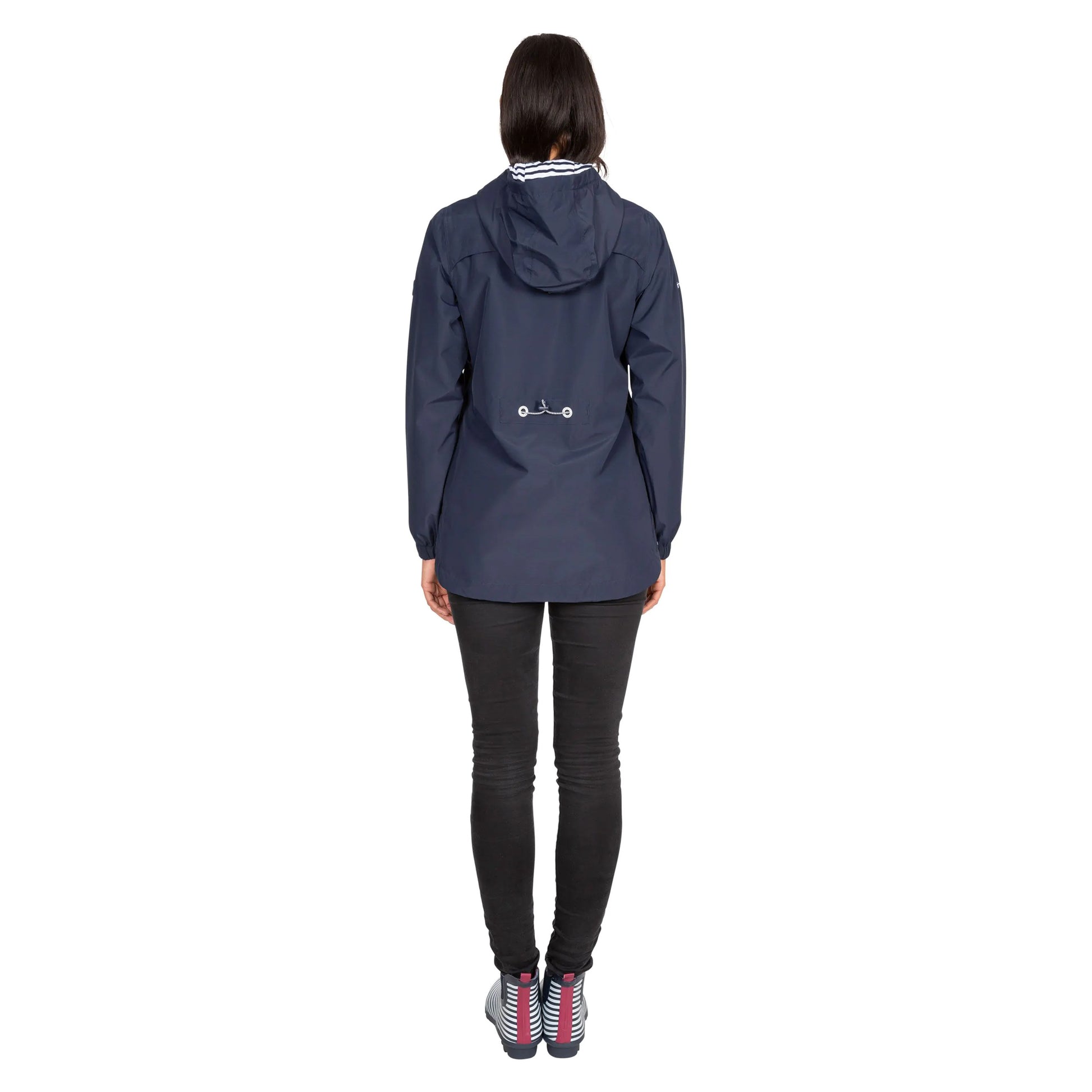 Navy - Lifestyle - Trespass Womens-Ladies Flourish Waterproof Jacket