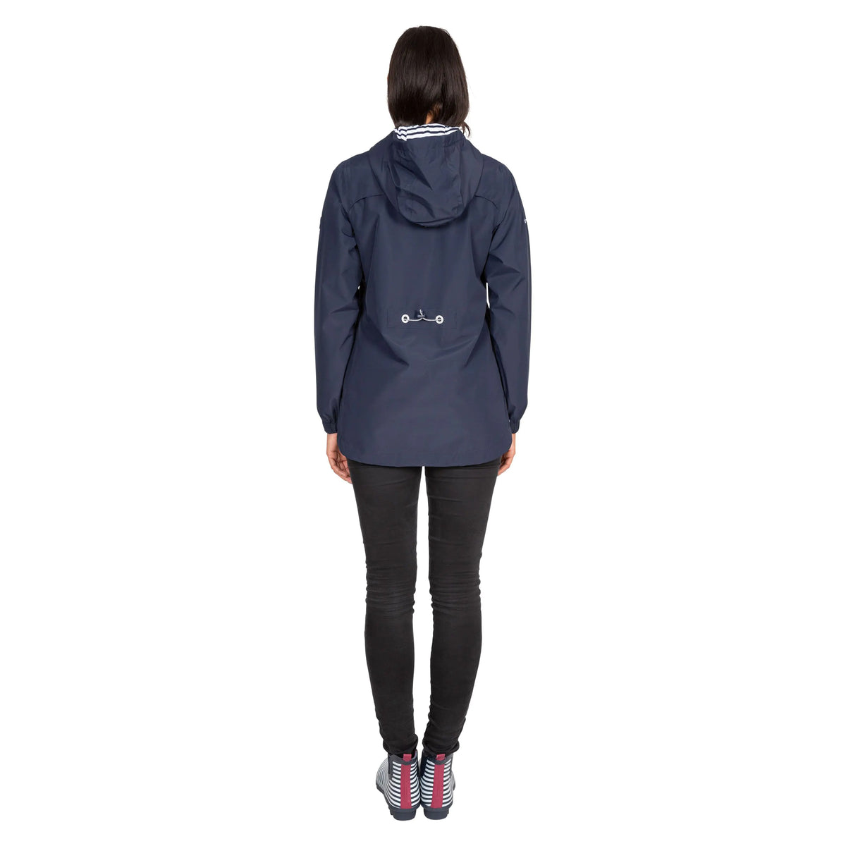 Navy - Lifestyle - Trespass Womens-Ladies Flourish Waterproof Jacket