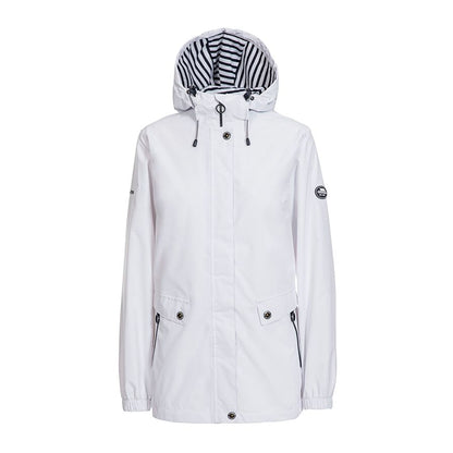 White - Front - Trespass Womens-Ladies Flourish Waterproof Jacket