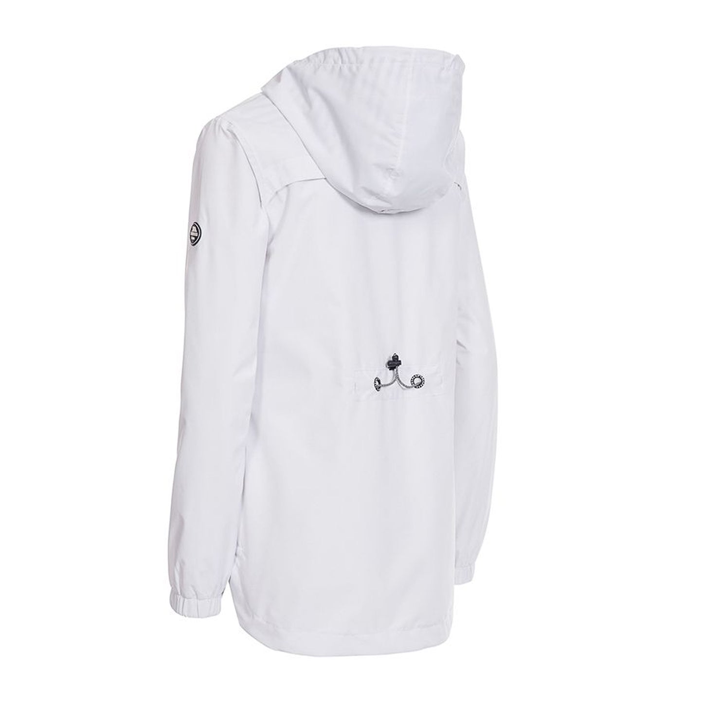 White - Back - Trespass Womens-Ladies Flourish Waterproof Jacket