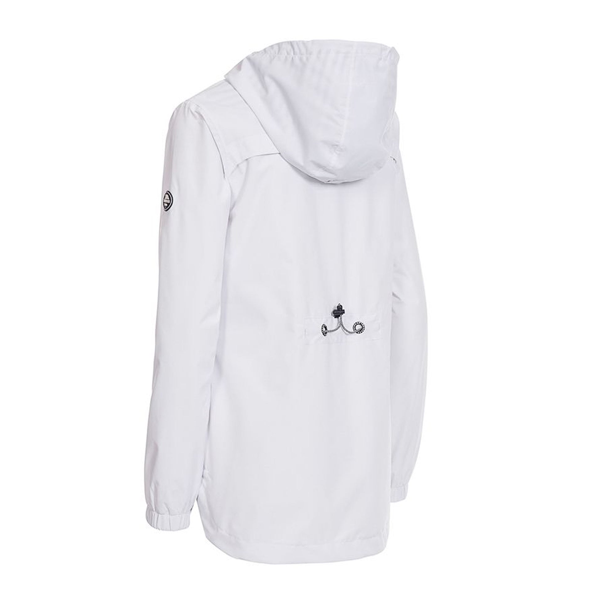 White - Back - Trespass Womens-Ladies Flourish Waterproof Jacket