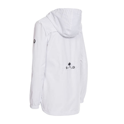 White - Back - Trespass Womens-Ladies Flourish Waterproof Jacket