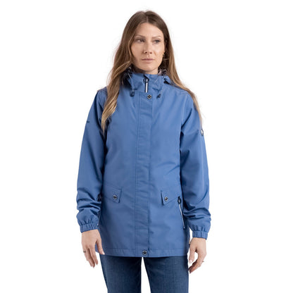 Coastal Blue - Front - Trespass Womens-Ladies Flourish Waterproof Jacket