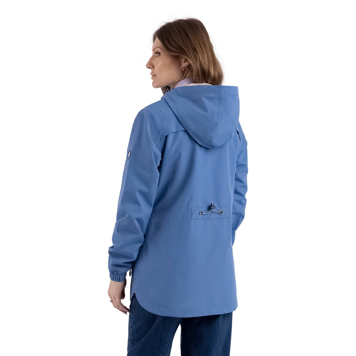 Coastal Blue - Back - Trespass Womens-Ladies Flourish Waterproof Jacket