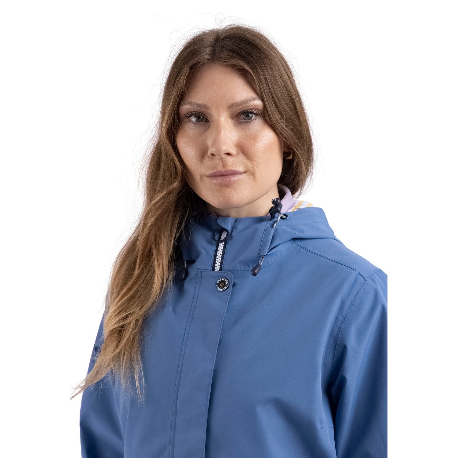 Coastal Blue - Side - Trespass Womens-Ladies Flourish Waterproof Jacket