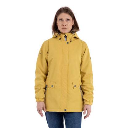 Pale Ochre - Front - Trespass Womens-Ladies Flourish Waterproof Jacket
