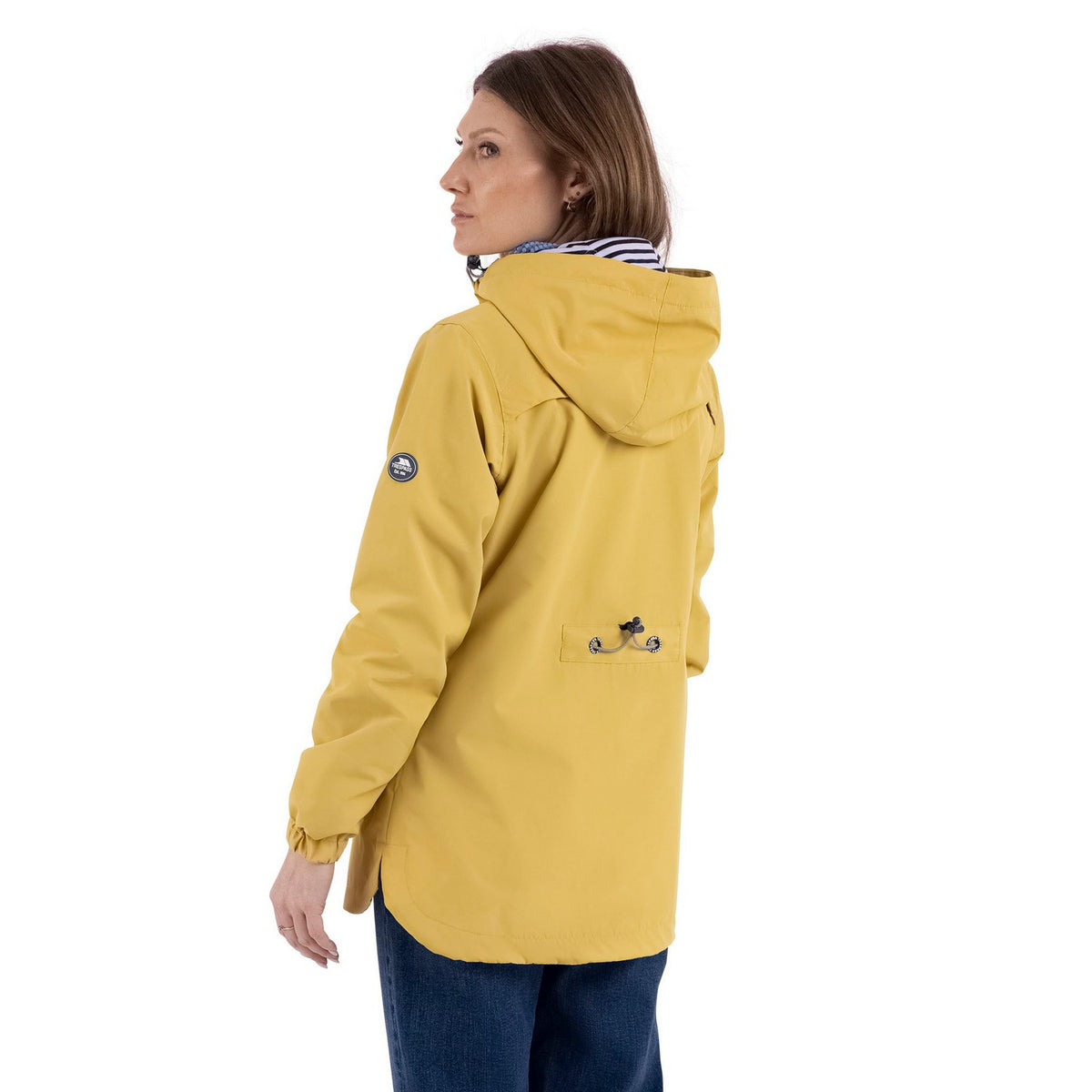 Pale Ochre - Back - Trespass Womens-Ladies Flourish Waterproof Jacket