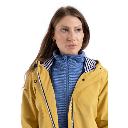Pale Ochre - Side - Trespass Womens-Ladies Flourish Waterproof Jacket