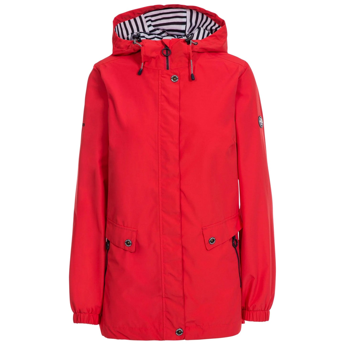 Red - Front - Trespass Womens-Ladies Flourish Waterproof Jacket