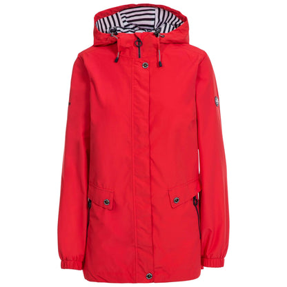 Red - Front - Trespass Womens-Ladies Flourish Waterproof Jacket