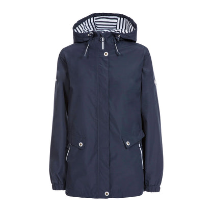 Navy - Front - Trespass Womens-Ladies Flourish Waterproof Jacket