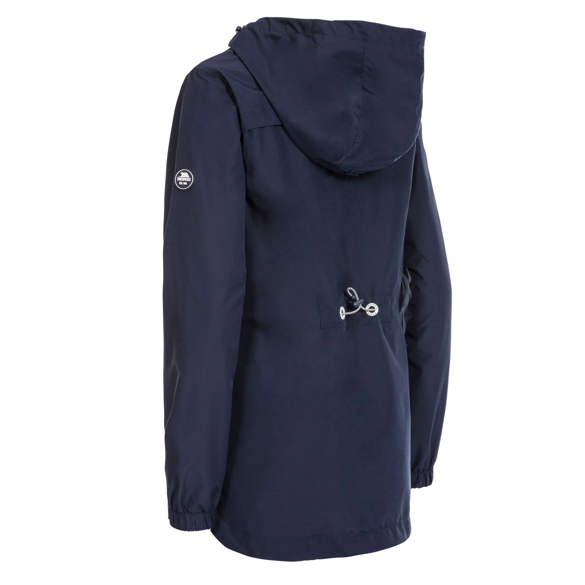 Navy - Back - Trespass Womens-Ladies Flourish Waterproof Jacket